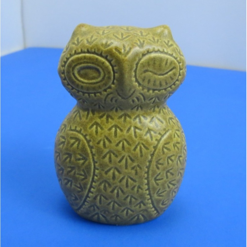 2013 Rookwood Pottery 10160 Dan Dutton Winking Owl Rare Art Figurine 3.25" Brown